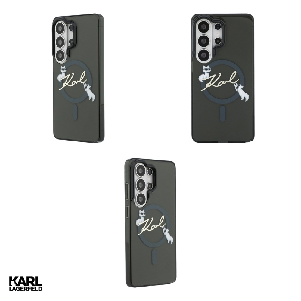Husa Karl Lagerfeld Iml Kc Script pentru Samsung Galaxy S26 Ultra, Carcasa magnetica, Negru [4]
