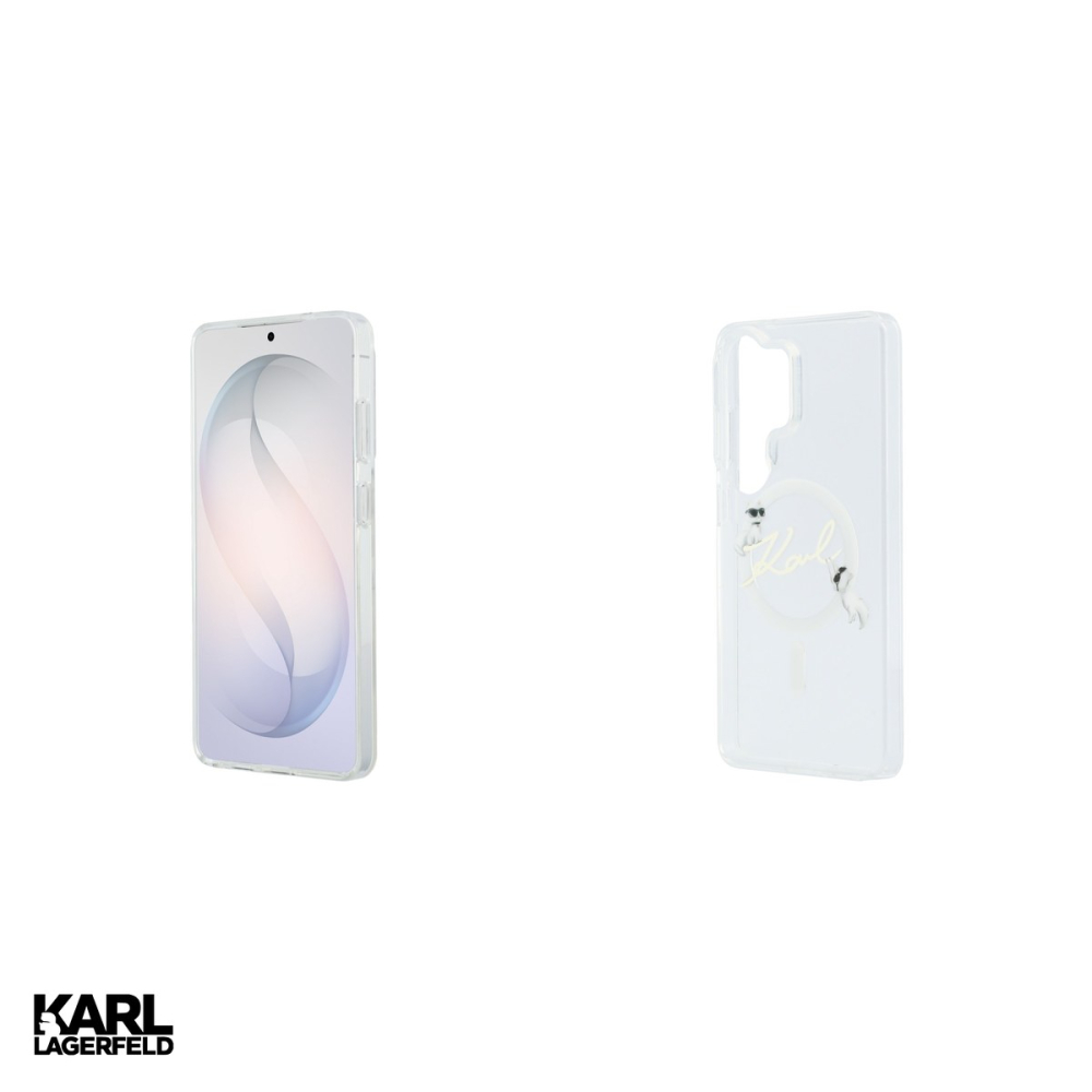 Husa Karl Lagerfeld Iml Kc Script pentru Samsung Galaxy S26 Ultra, Carcasa magnetica, Transparent [5]