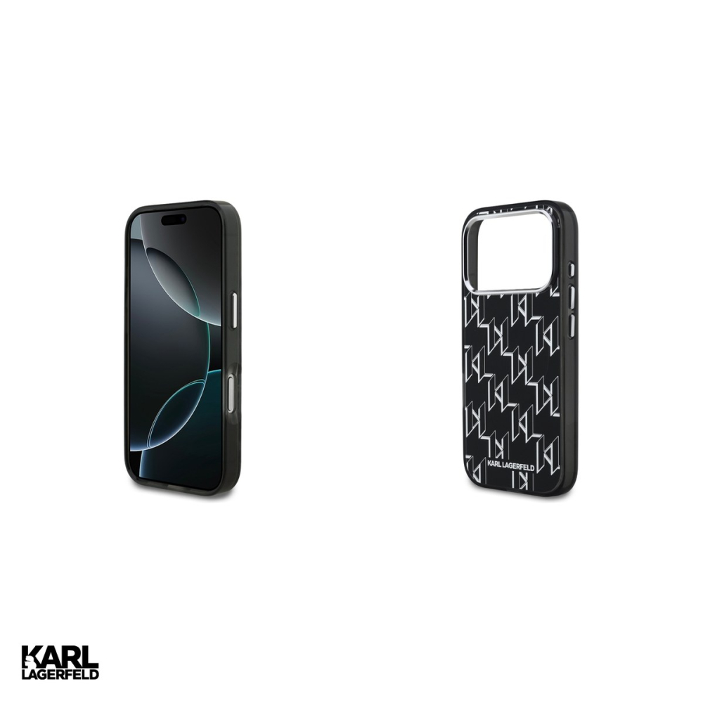 Husa Karl Lagerfeld Iml Kl Monogram pentru iPhone 17 Pro, Carcasa magnetica, Negru [5]