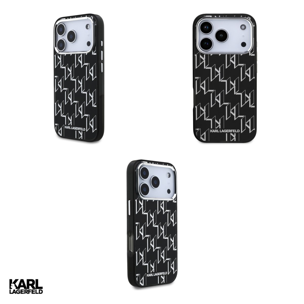 Husa Karl Lagerfeld Iml Kl Monogram pentru iPhone 17 Pro, Carcasa magnetica, Negru [4]