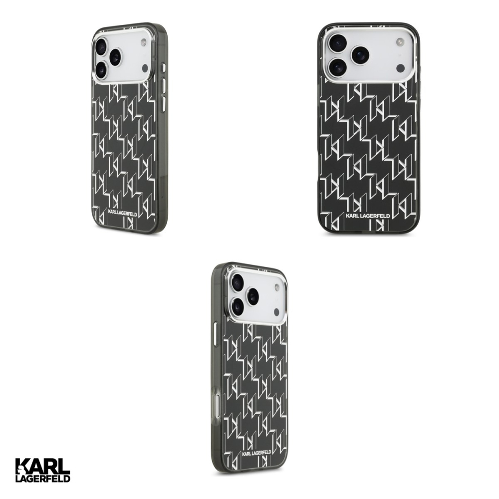 Husa Karl Lagerfeld Iml Kl Monogram pentru iPhone 17 Pro Max, Carcasa magnetica, Negru [4]