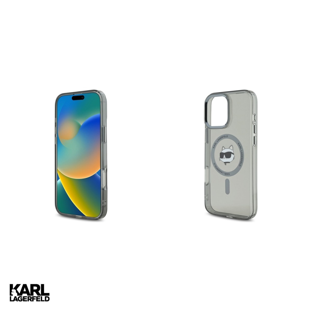 Husa Karl Lagerfeld Iml Metal Choupette pentru iPhone 16 Pro Max, Carcasa magnetica, Negru [5]