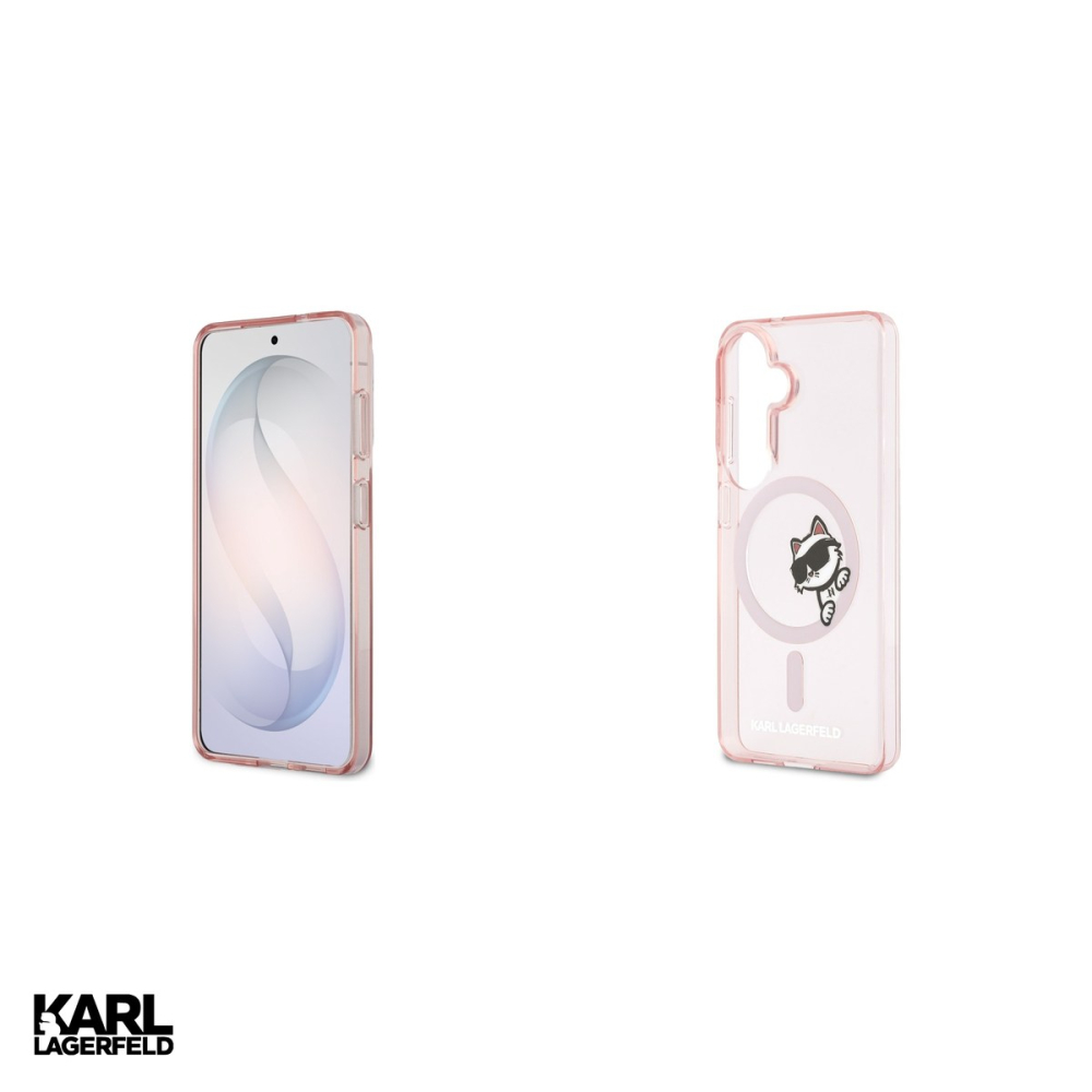 Husa Karl Lagerfeld Iml Peekaboo Choupette pentru Samsung Galaxy S26, Carcasa magnetica, Roz [5]