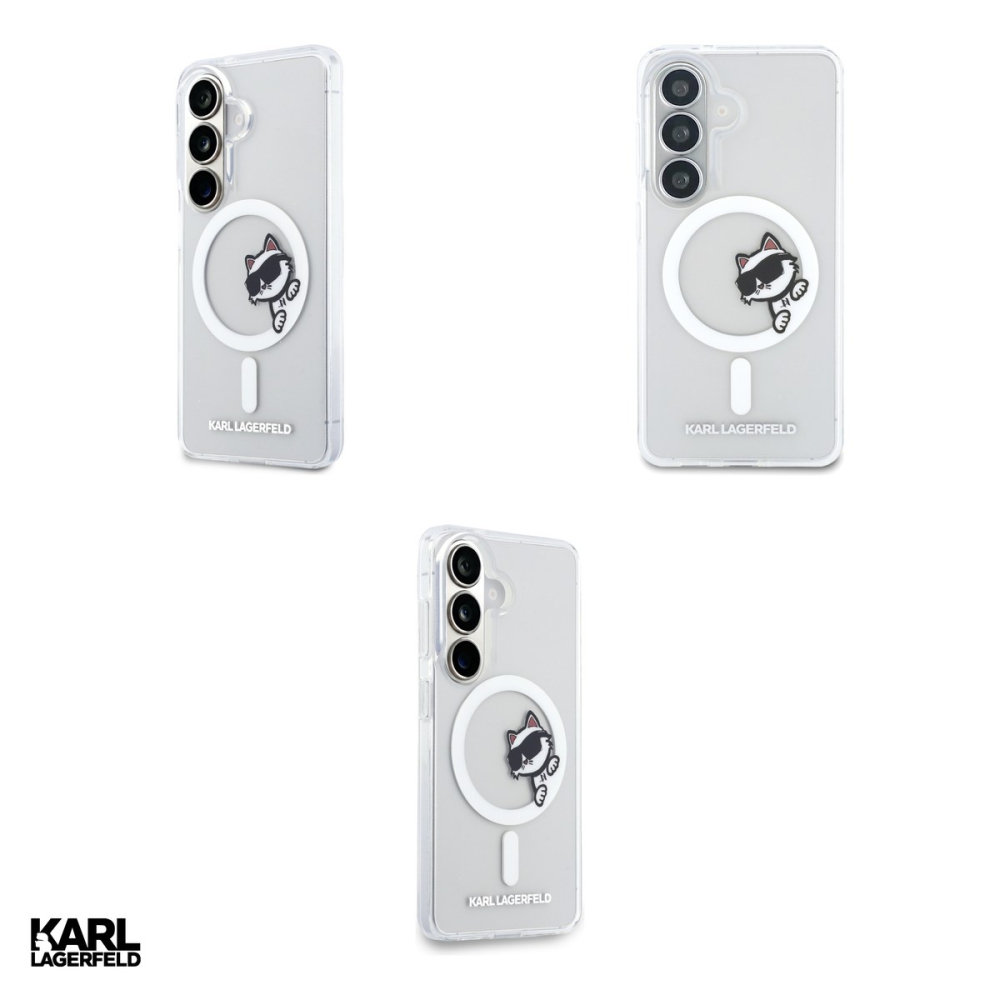 Husa Karl Lagerfeld Iml Peekaboo Choupette pentru Samsung Galaxy S26, Carcasa magnetica, Transparent [4]