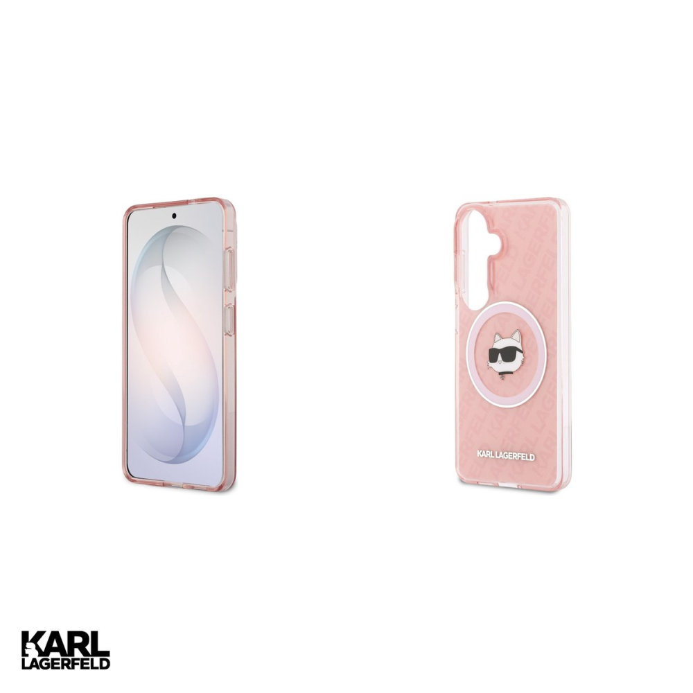 Husa Karl Lagerfeld Iml Repeated Choupette pentru Samsung Galaxy S26, Carcasa magnetica, Roz [5]