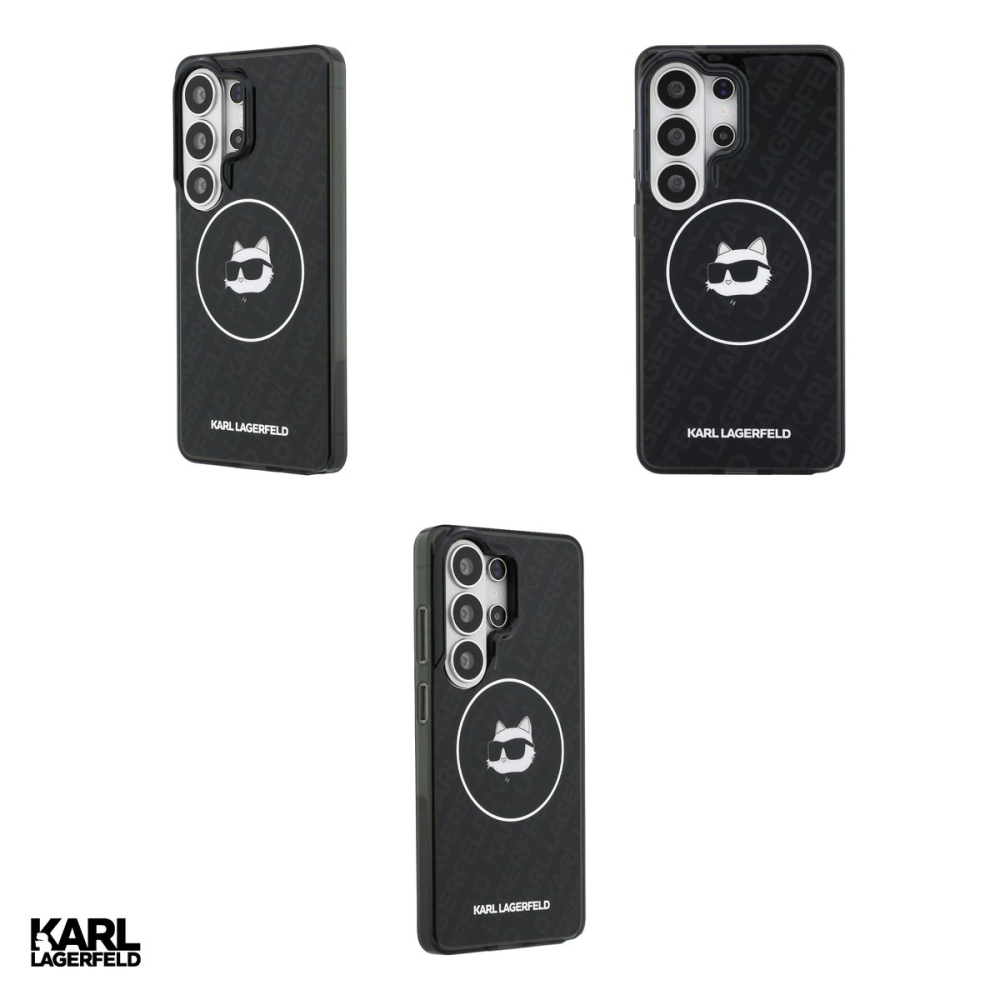 Husa Karl Lagerfeld Iml Repeated Choupette pentru Samsung Galaxy S26 Ultra, Carcasa magnetica, Negru [4]