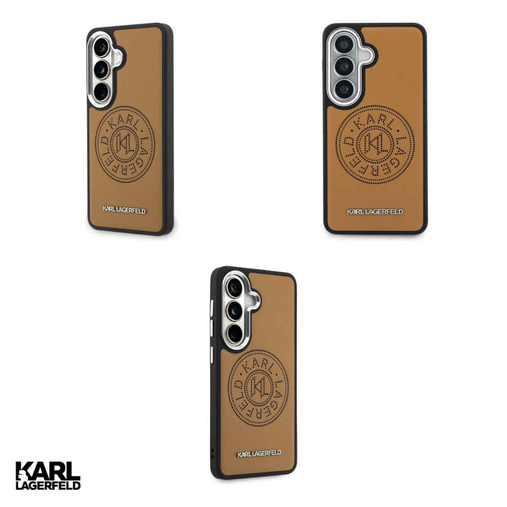 Husa Karl Lagerfeld Perforated Kl pentru Samsung Galaxy S26 Plus, Carcasa magnetica, Maro [4]