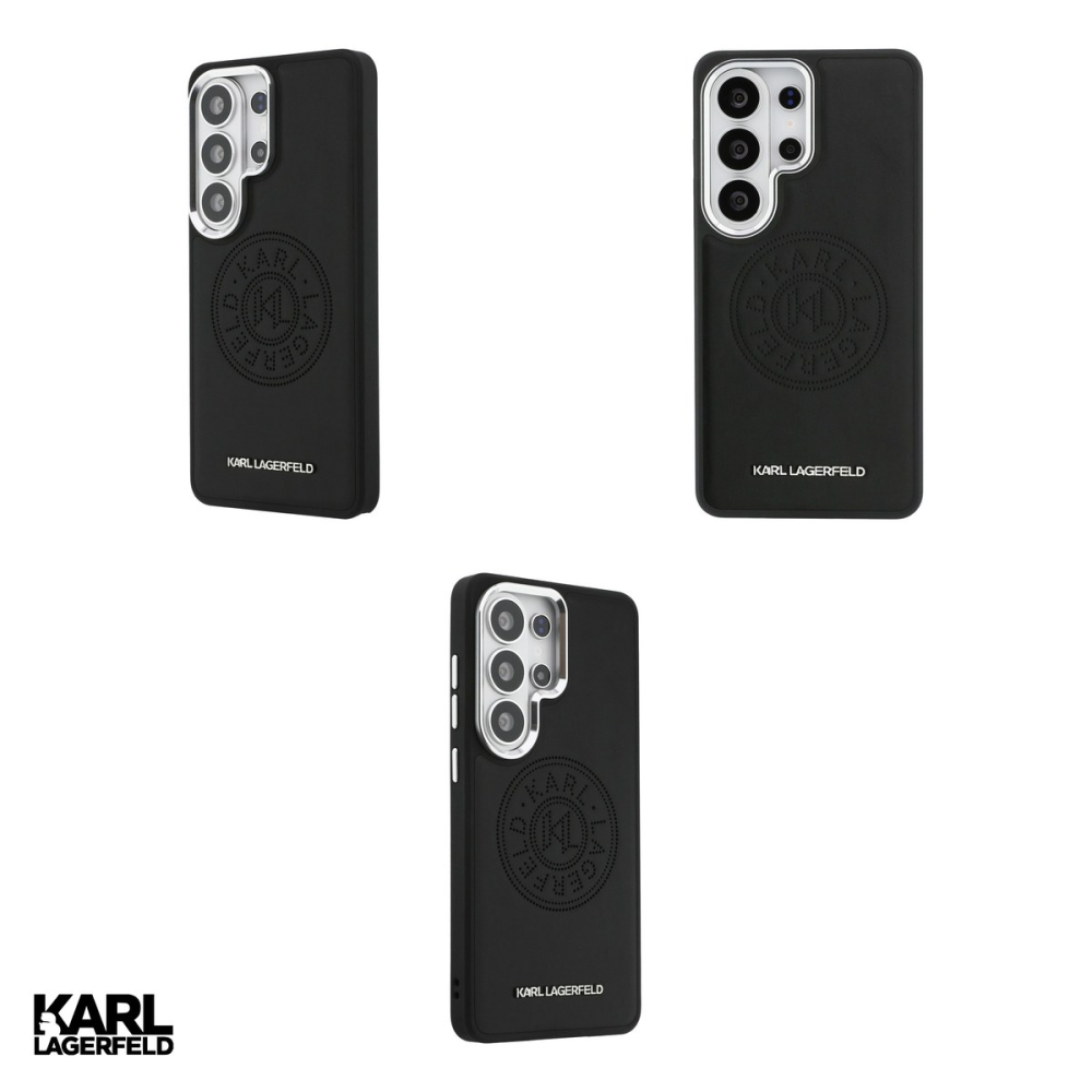 Husa Karl Lagerfeld Perforated Kl pentru Samsung Galaxy S26 Ultra, Carcasa magnetica, Negru [4]