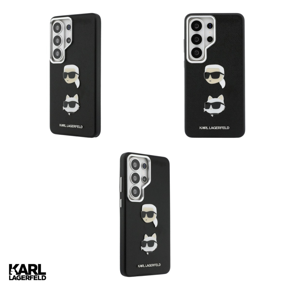 Husa Karl Lagerfeld Saffiano Double Heads pentru Samsung Galaxy S26 Ultra, Carcasa magnetica, Negru [4]