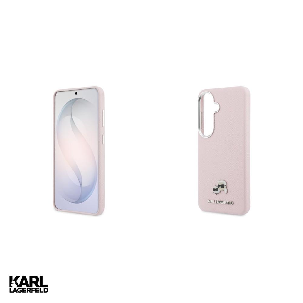 Husa Karl Lagerfeld Saffiano Kc Metal Logo pentru Samsung Galaxy S26, Carcasa magnetica, Roz [5]