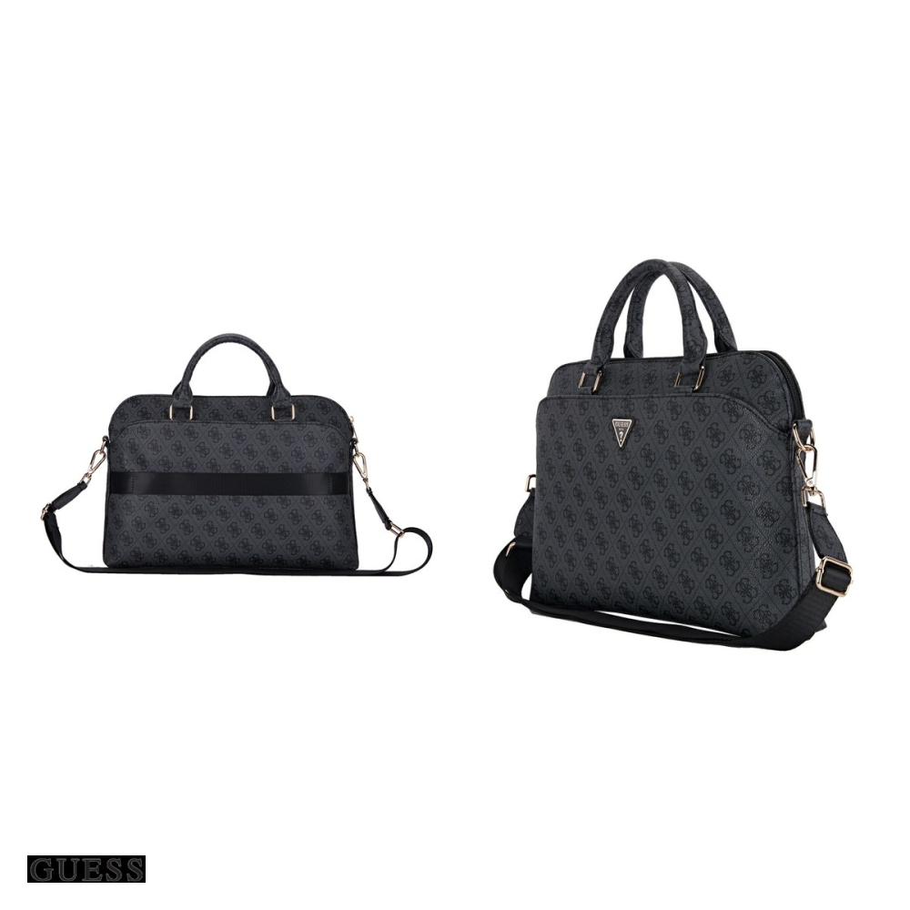 Husa laptop Guess 4G Zipper Pocket & Triangle Logo 15", Negru [4]