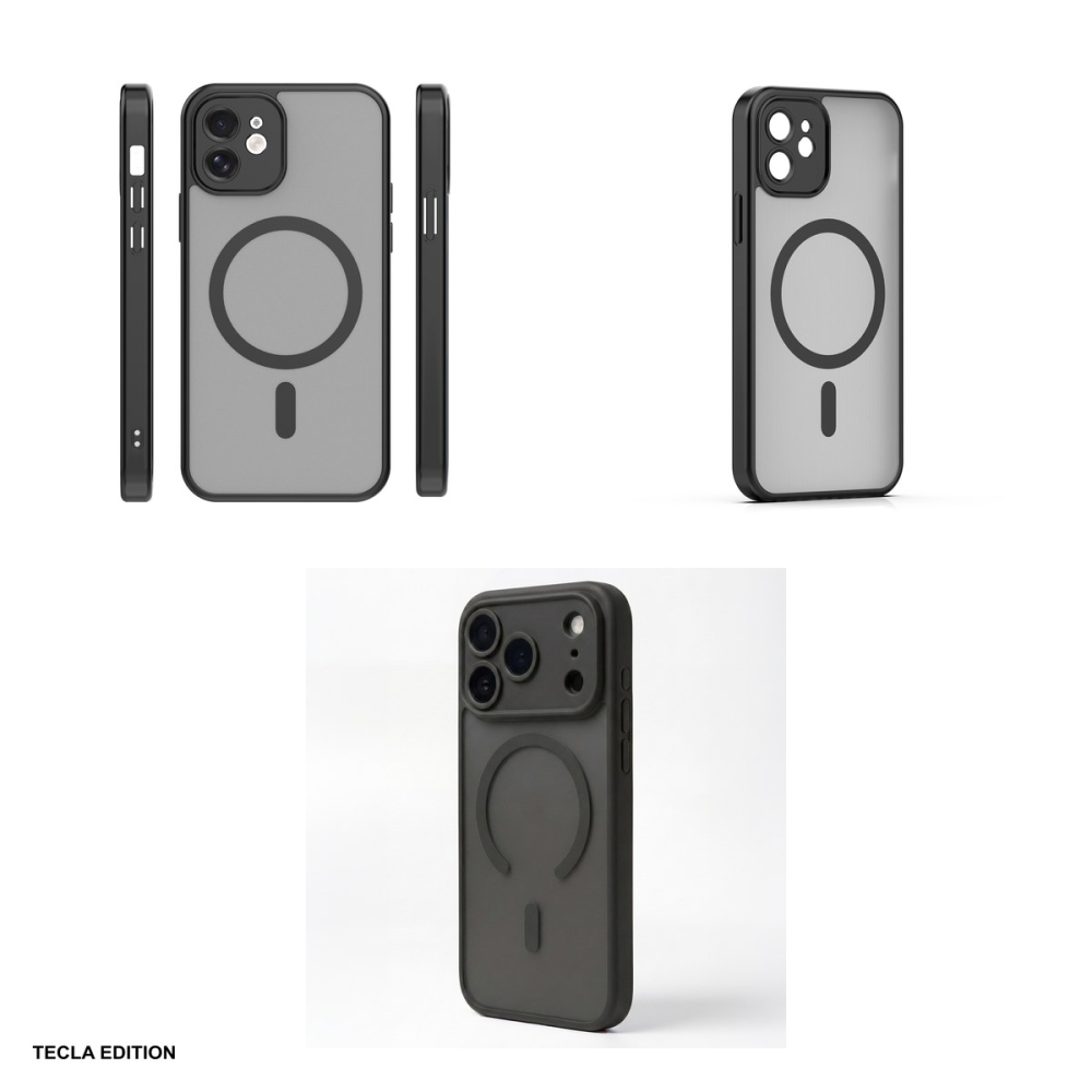 Husa Mag Matt pentru Apple iPhone 12, Carcasa magnetica, Negru [4]