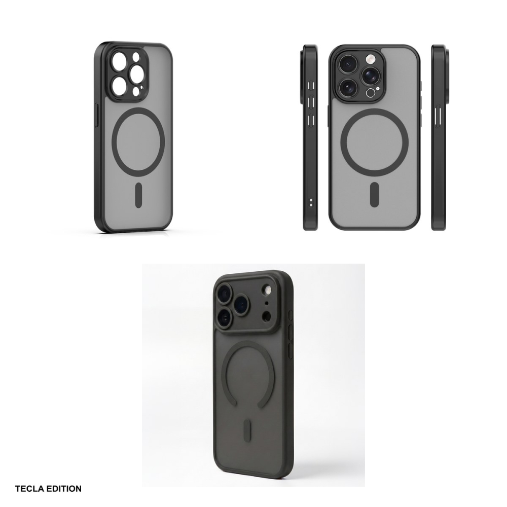 Husa Mag Matt pentru Apple iPhone 15 Pro, Carcasa magnetica, Negru [4]