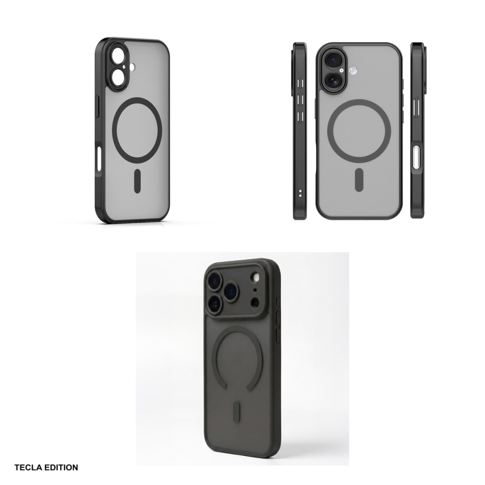 Husa Mag Matt pentru Apple iPhone 16, Carcasa magnetica, Negru [4]