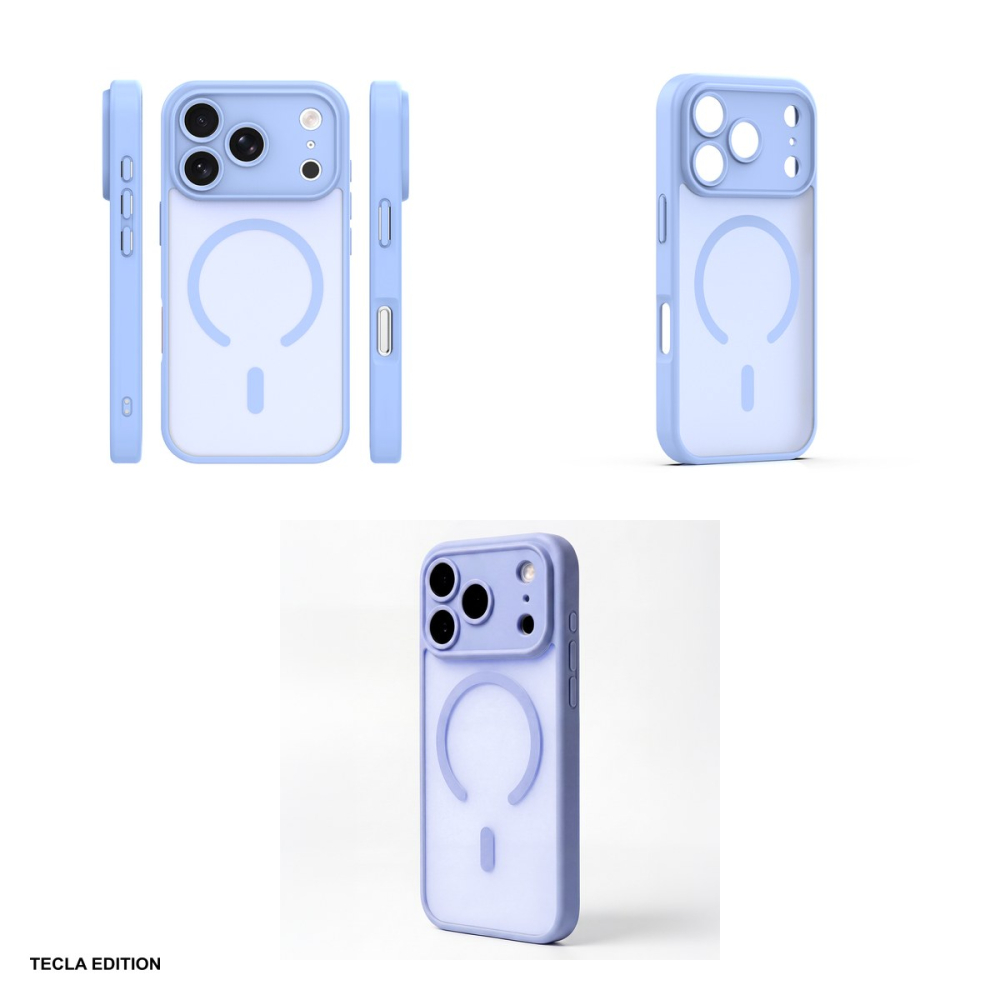 Husa Mag Matt pentru Apple iPhone 17 Pro Max, Carcasa magnetica, Albastru deschis [4]