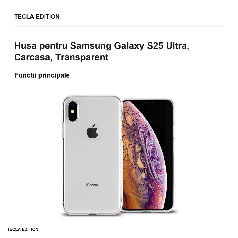 Husa Mercury Jelly pentru Samsung Galaxy S25 Ultra, Carcasa, Transparent [2]