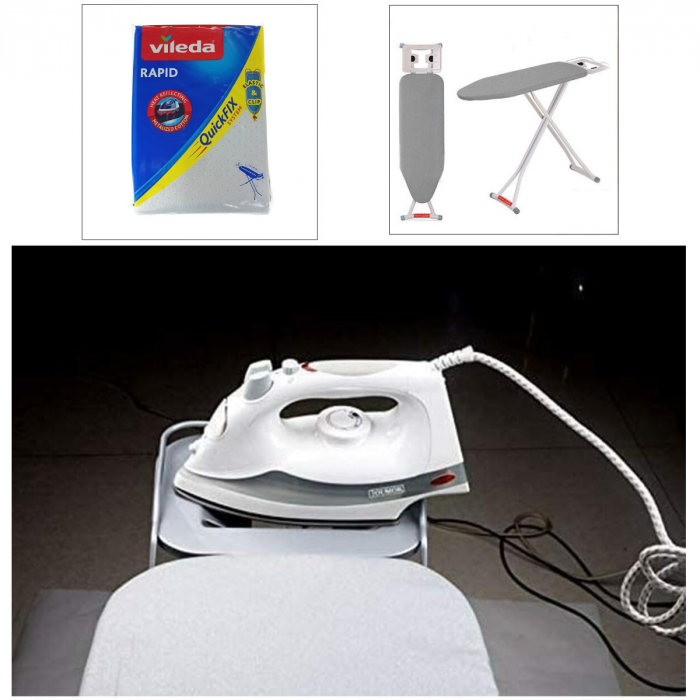 Husa metalica pentru masa de calcat, Vileda Rapid 00149, marime universala, cu reflexia caldurii [2]