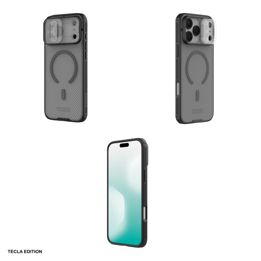 Husa Nillkin Camshield Pro Magnetic pentru iPhone 17 Pro Max, Carcasa, Negru transparent [4]