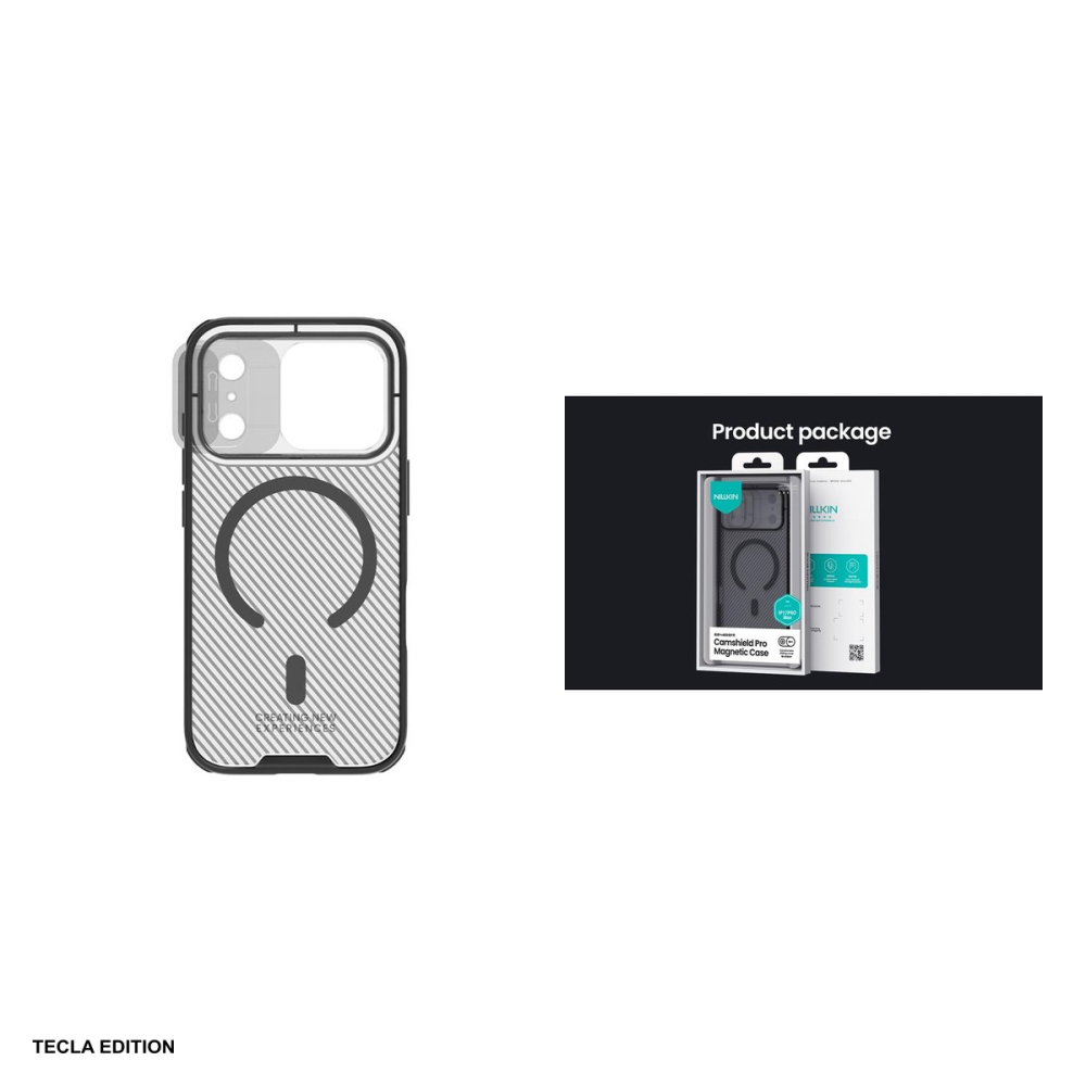 Husa Nillkin Camshield Pro Magnetic pentru iPhone 17 Pro Max, Carcasa, Negru transparent [5]