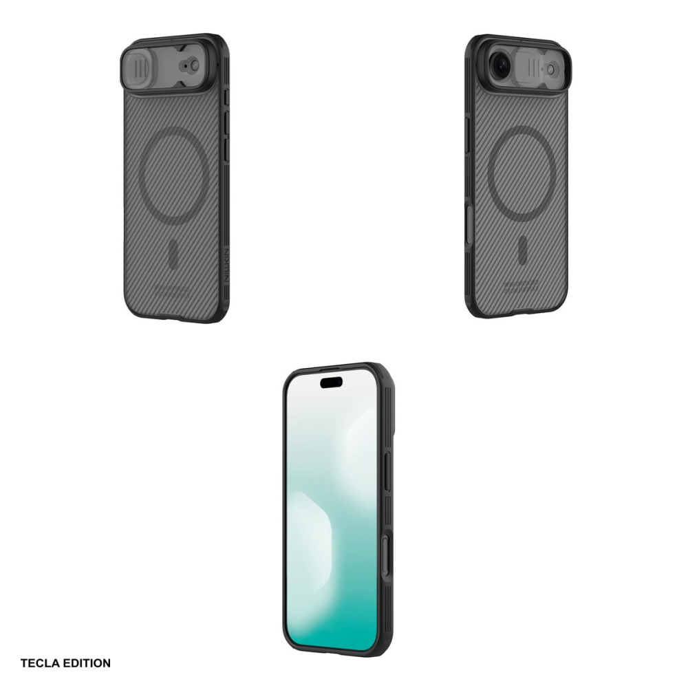 Husa Nillkin Camshield Pro Mgnetic pentru iPhone 17 Air, Carcasa, Negru transparent [4]