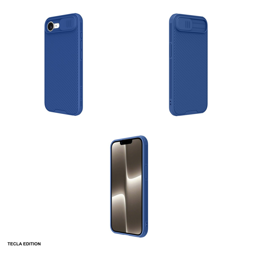 Husa Nillkin Camshield Pro pentru iPhone 16e, Carcasa, Albastru [4]