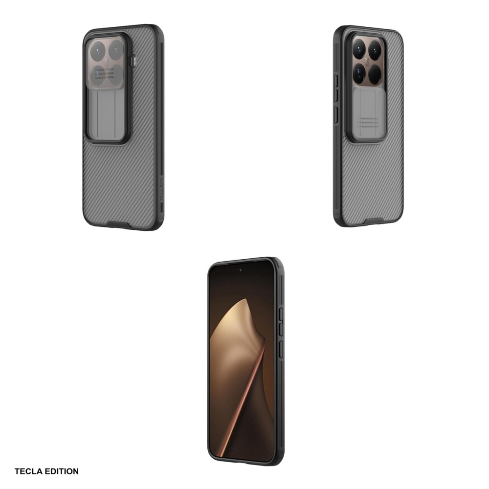 Husa Nillkin Camshield Pro pentru Xiaomi 15T Pro 5G, Carcasa, Negru transparent [4]