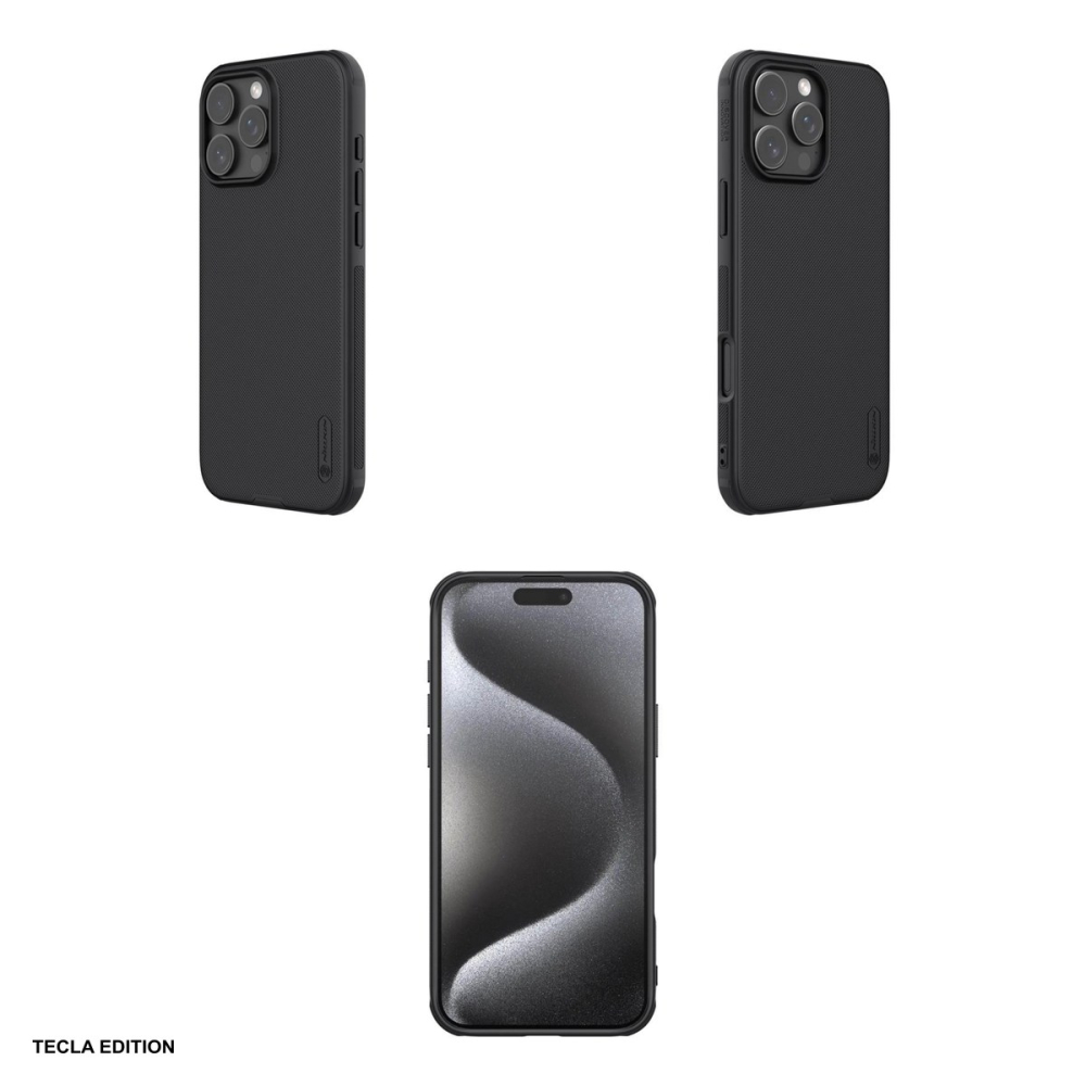 Husa Nillkin Super Frosted Shield Pro pentru iPhone 16 Pro, Carcasa, Negru [4]