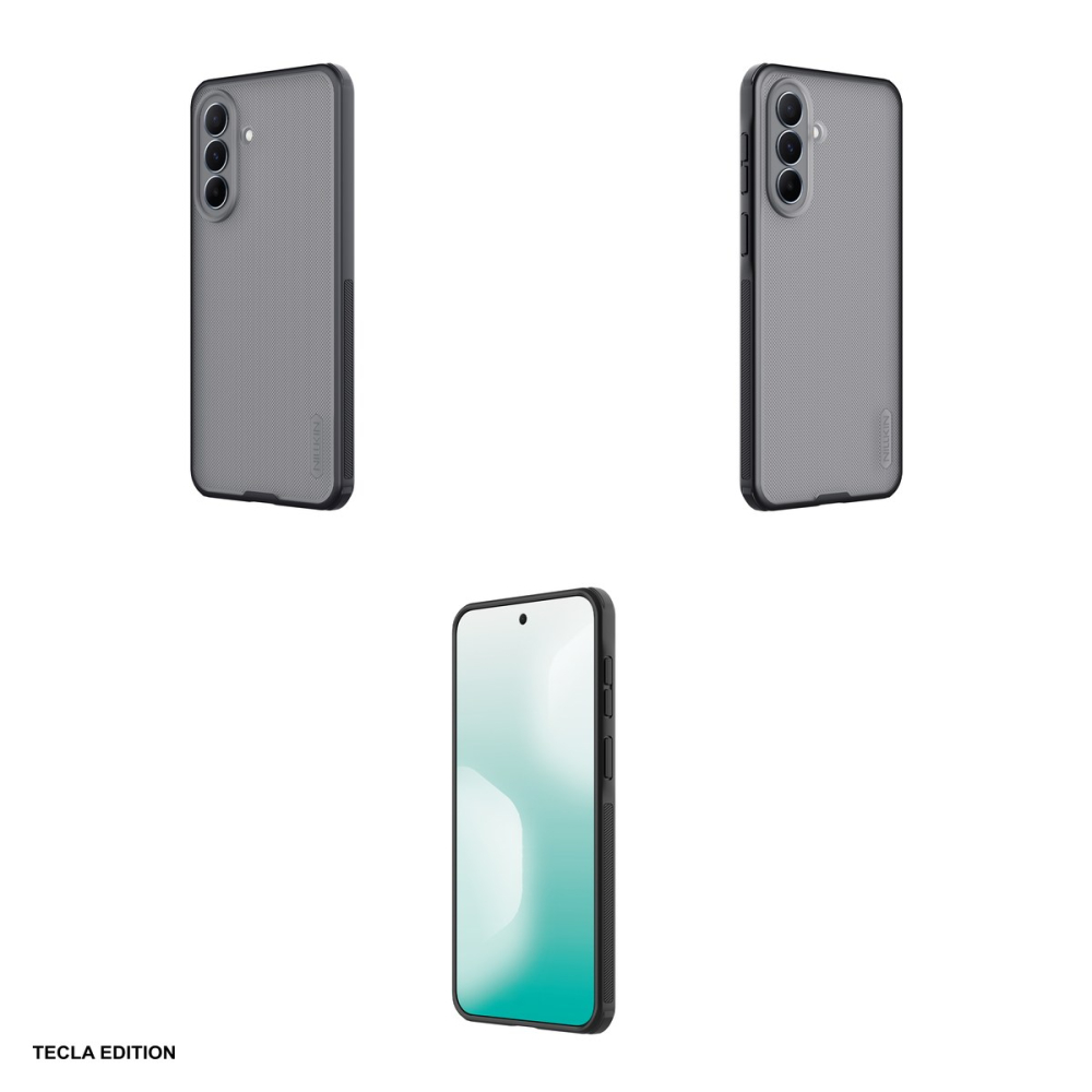 Husa Nillkin Super Frosted Shield Pro pentru Samsung Galaxy A37 5G, Carcasa, Negru transparent [4]