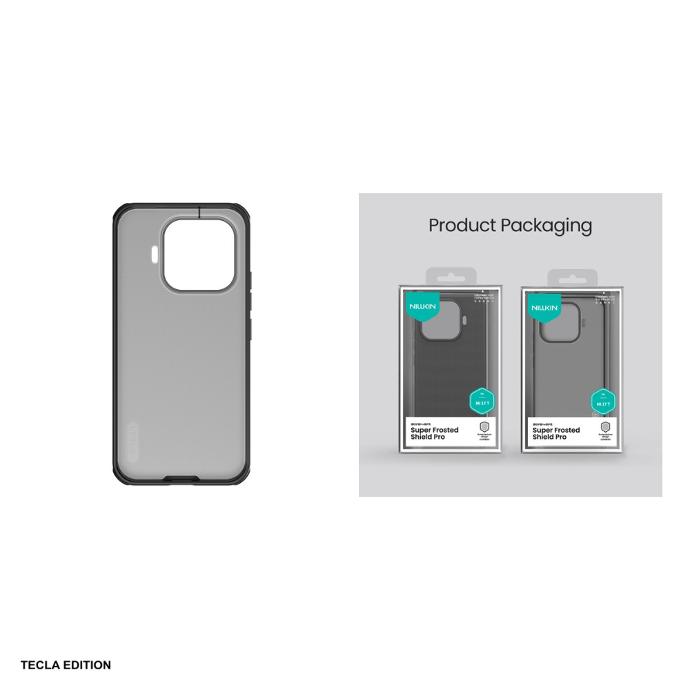 Husa Nillkin Super Frosted Shield Pro pentru Xiaomi 17T, Carcasa, Negru transparent [5]
