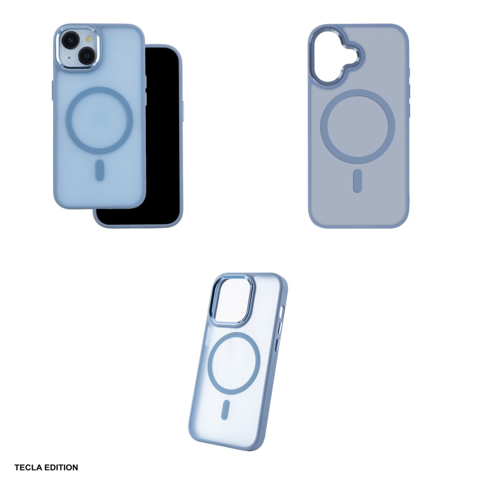 Husa Frozen Mag pentru Apple iPhone 16, Carcasa magnetica, Albastru [4]