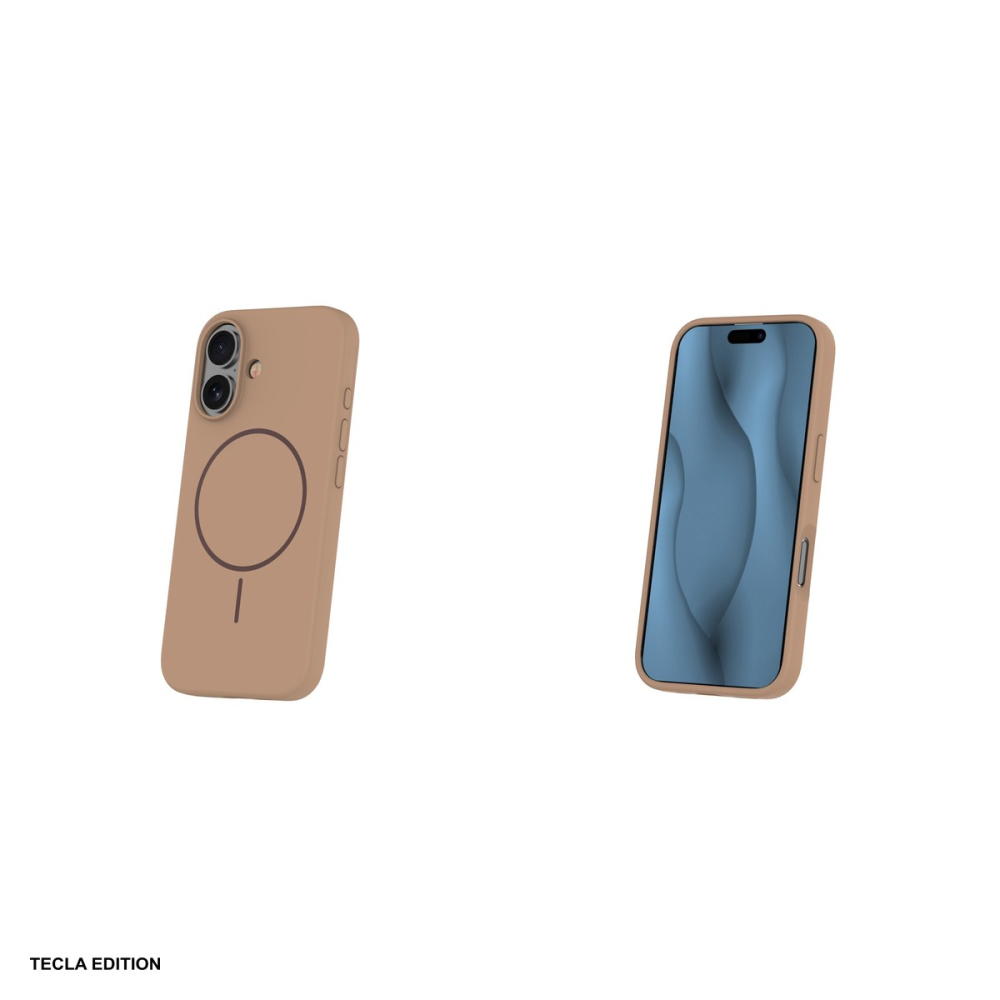 Husa Silicone Thin Mag pentru Apple iPhone 16, Carcasa magnetica, Maro [5]