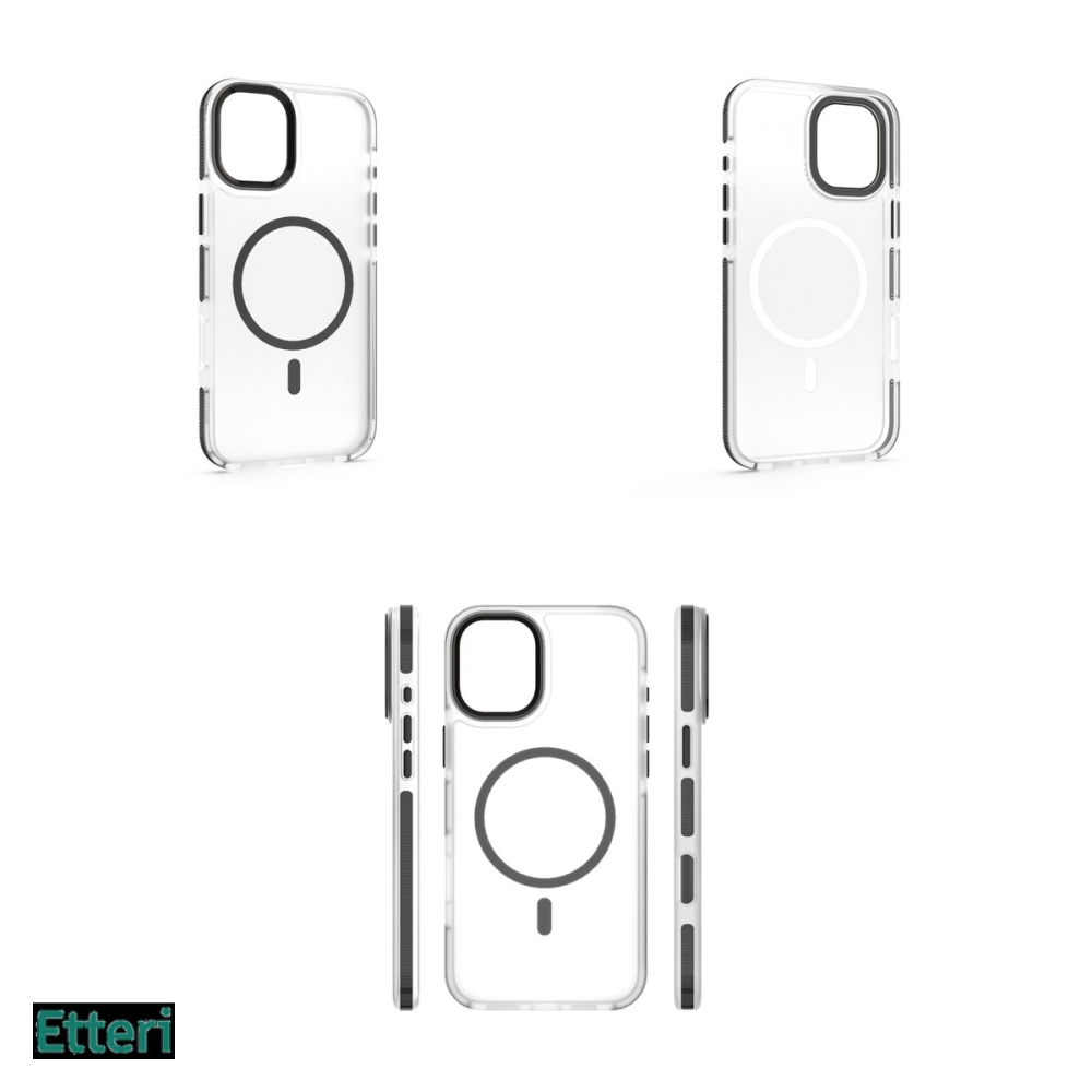Husa Etteri Icy Mag pentru Apple iPhone 16, Carcasa magnetica, Negru [4]