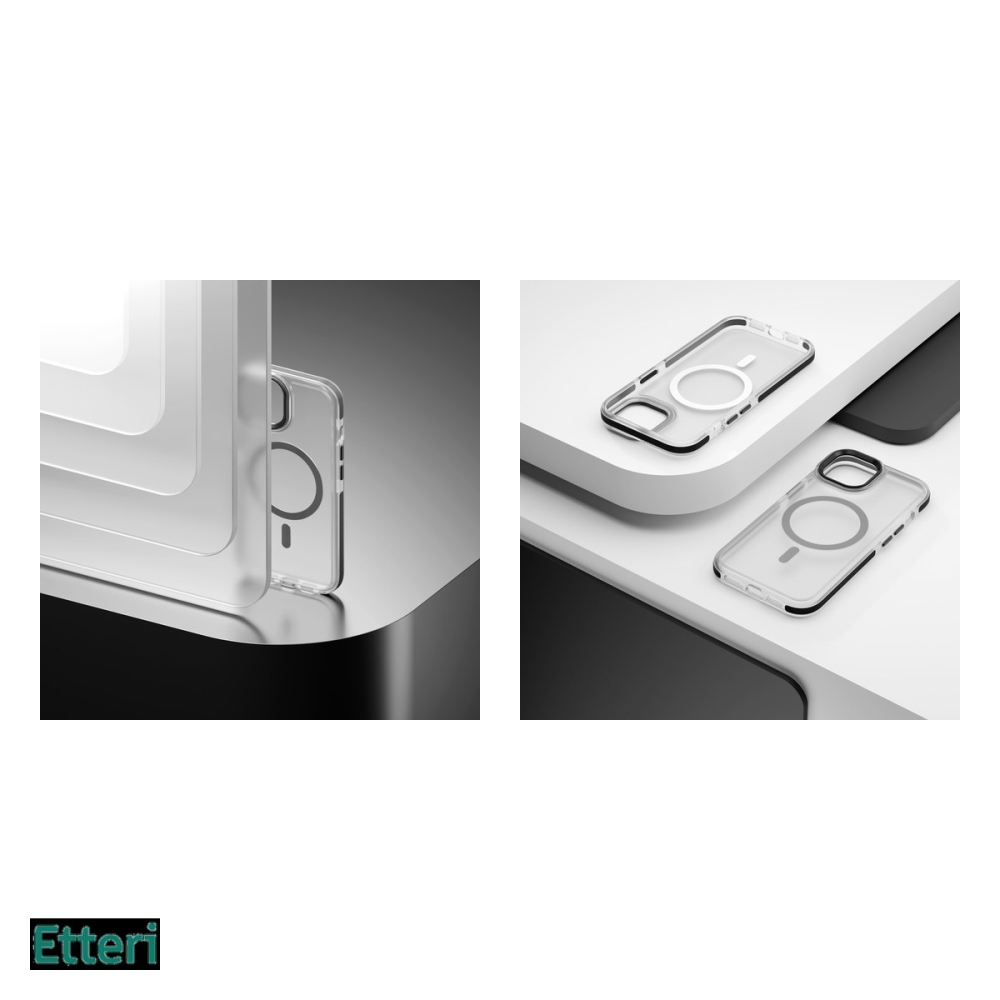 Husa Etteri Icy Mag pentru Apple iPhone 16, Carcasa magnetica, Negru [5]