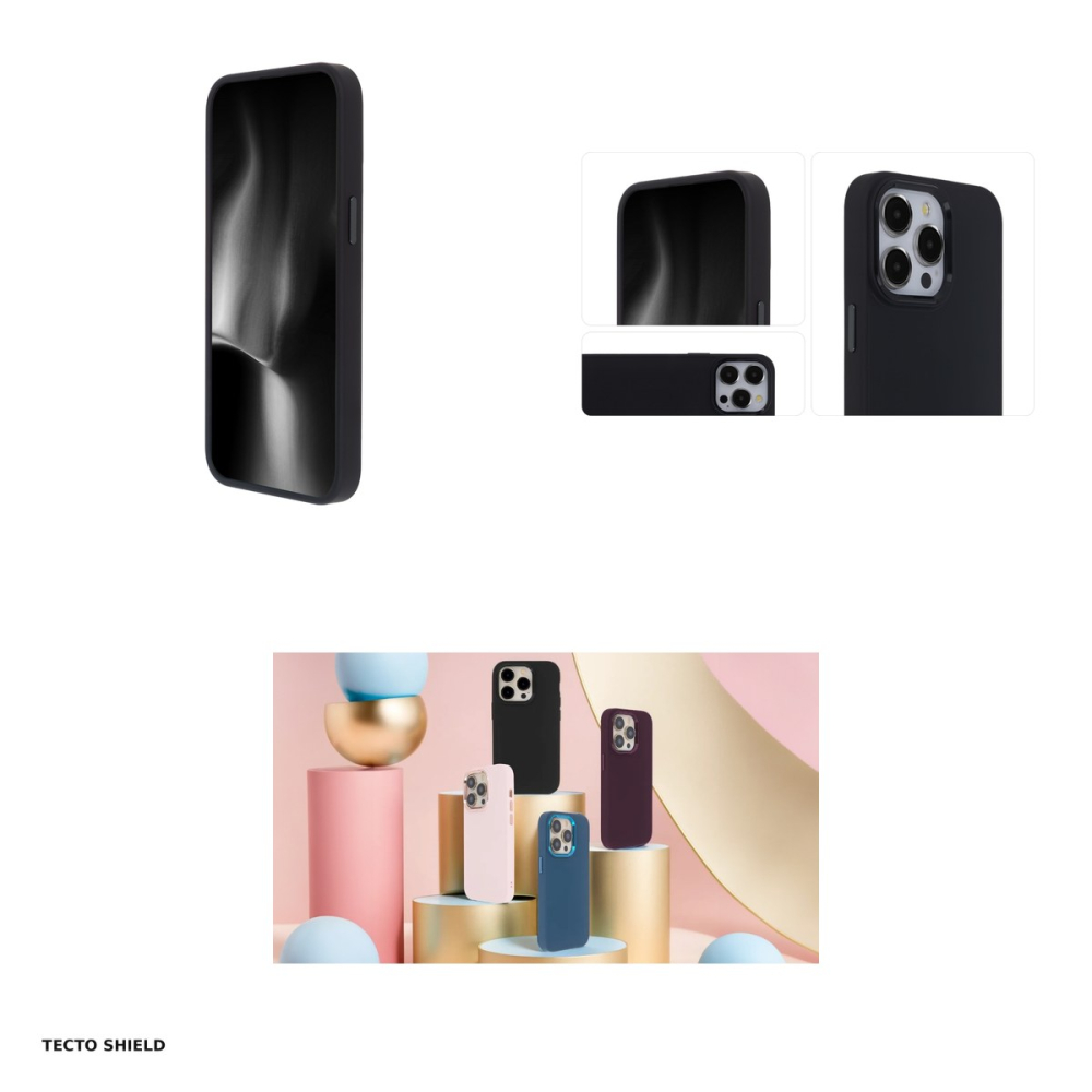 Husa Satin Elegant Matt pentru Apple iPhone 16, Carcasa, Negru [4]