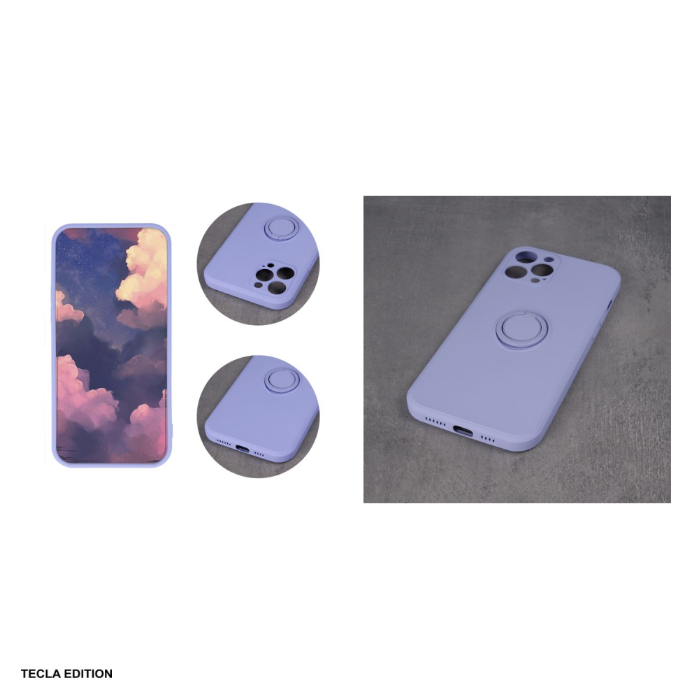 Husa Finger Grip pentru Apple iPhone 16 Plus, Carcasa magnetica, Mov [5]
