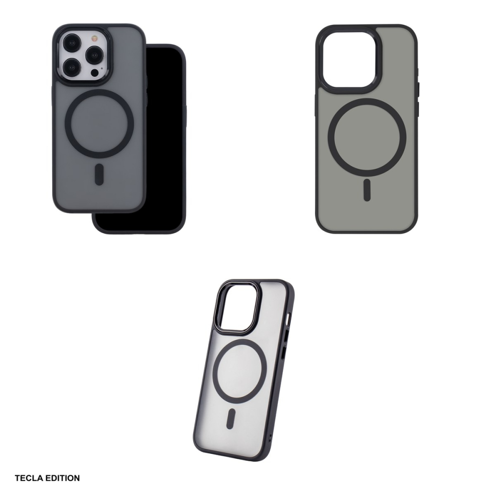 Husa Frozen Mag pentru Apple iPhone 16 Pro, Carcasa magnetica, Negru [4]