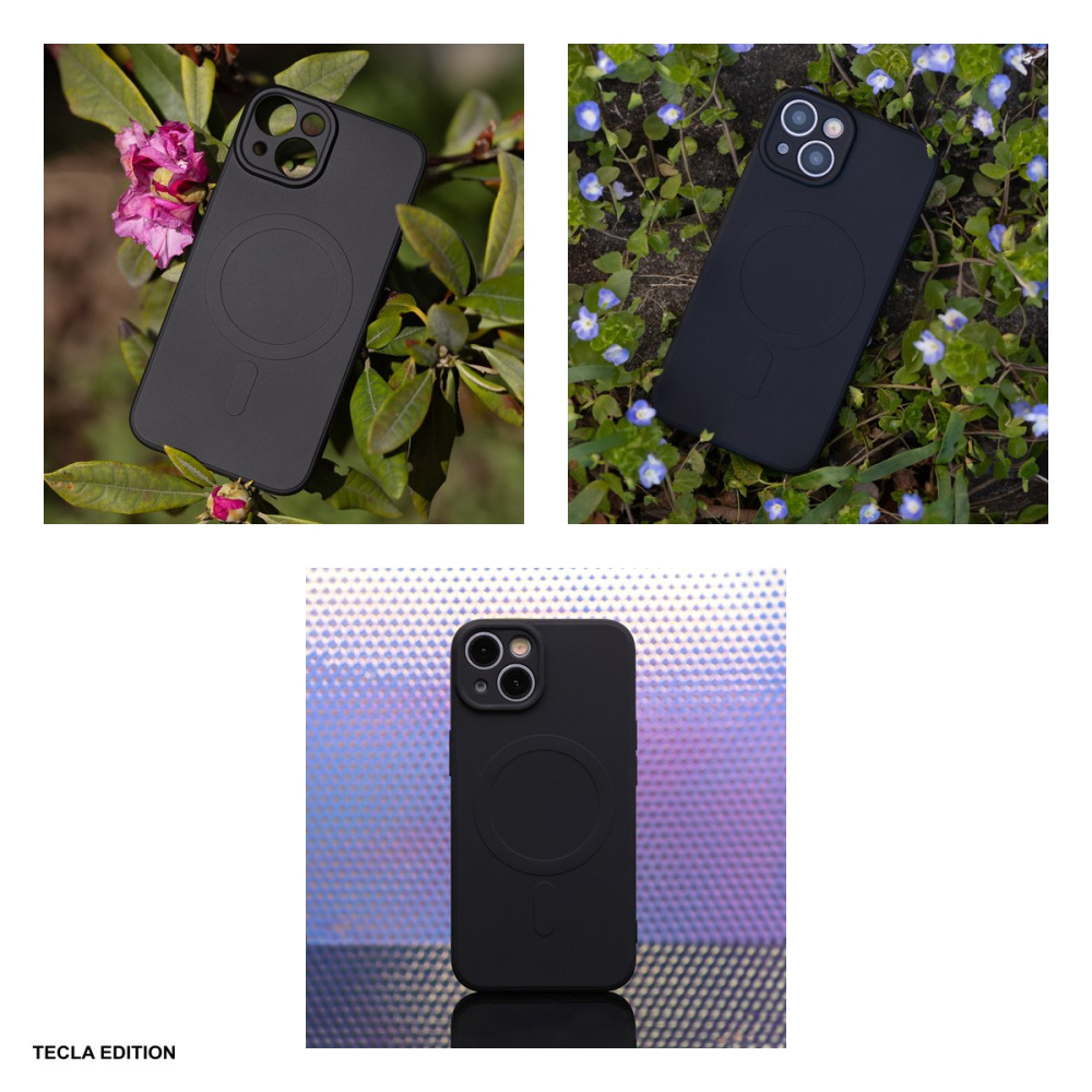Husa Simple Color Mag pentru Apple iPhone 16 Pro, Carcasa magnetica, Negru [6]
