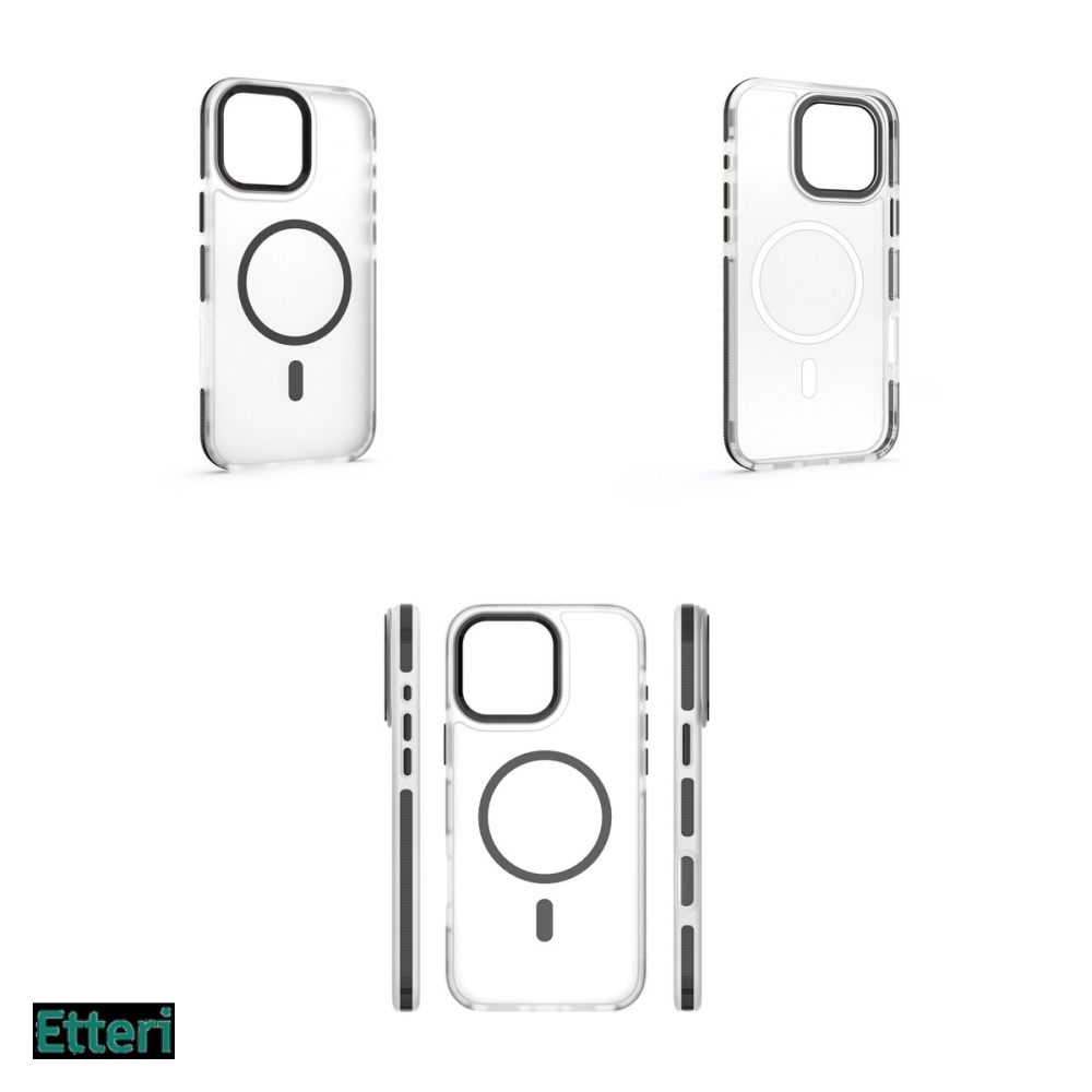 Husa Etteri Icy Mag pentru Apple iPhone 16 Pro, Carcasa magnetica, Negru [4]