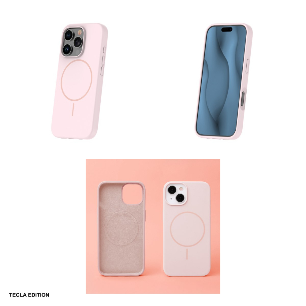Husa Silicone Thin Mag pentru Apple iPhone 16 Pro, Carcasa magnetica, Roz [4]