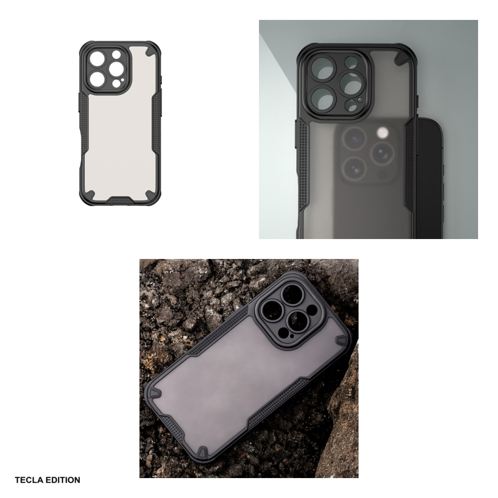 Husa Defender Matt pentru Apple iPhone 16 Pro, Carcasa, Negru [4]