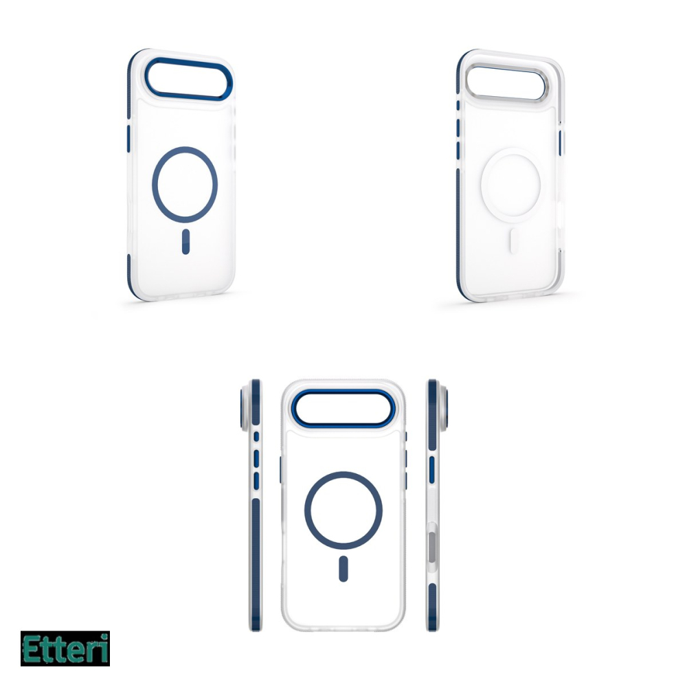 Husa Etteri Icy Mag pentru Apple iPhone 17 Air, Carcasa magnetica, Albastru [4]