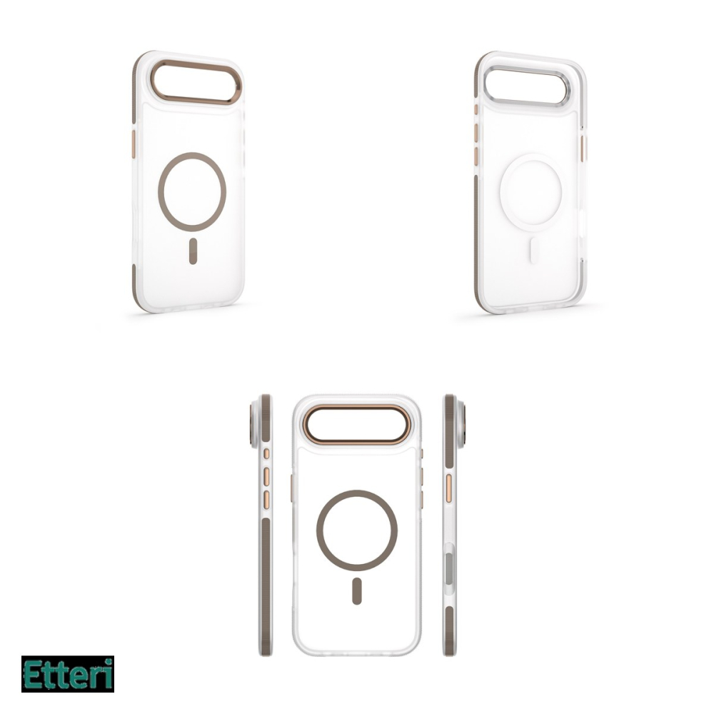 Husa Etteri Icy Mag pentru Apple iPhone 17 Air, Carcasa magnetica, Auriu [4]