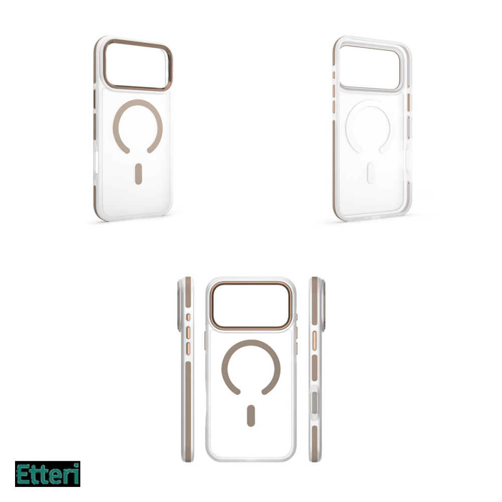 Husa Etteri Icy Mag pentru Apple iPhone 17 Pro, Carcasa magnetica, Auriu [4]