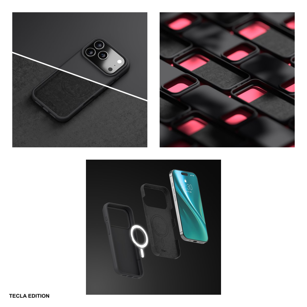 Husa Etteri Silicone Mag pentru Apple iPhone 17 Pro Max, Carcasa magnetica, Negru [6]