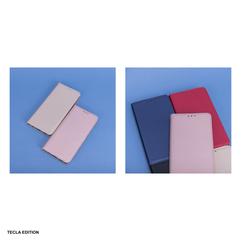 Husa Smart Magnet pentru Apple iPhone 17 Pro, tip carte cu inchidere magnetica, Auriu [5]