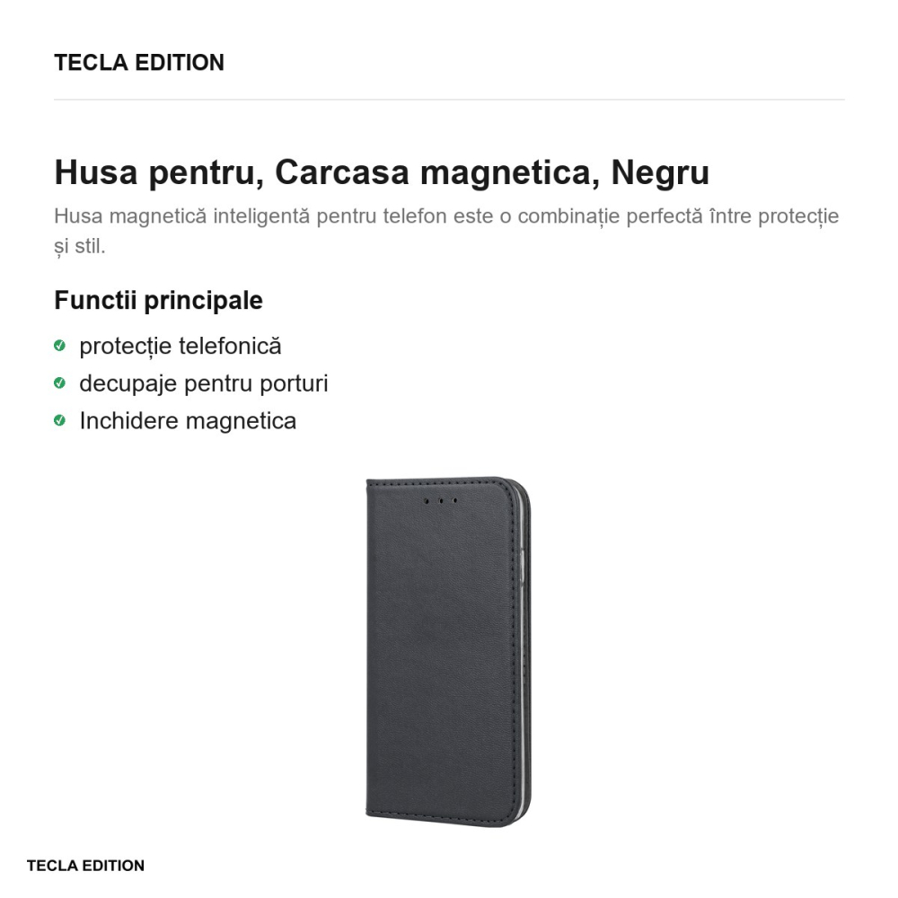 Husa pentru Samsung Galaxy Xcover 4, Carcasa magnetica, Negru [2]