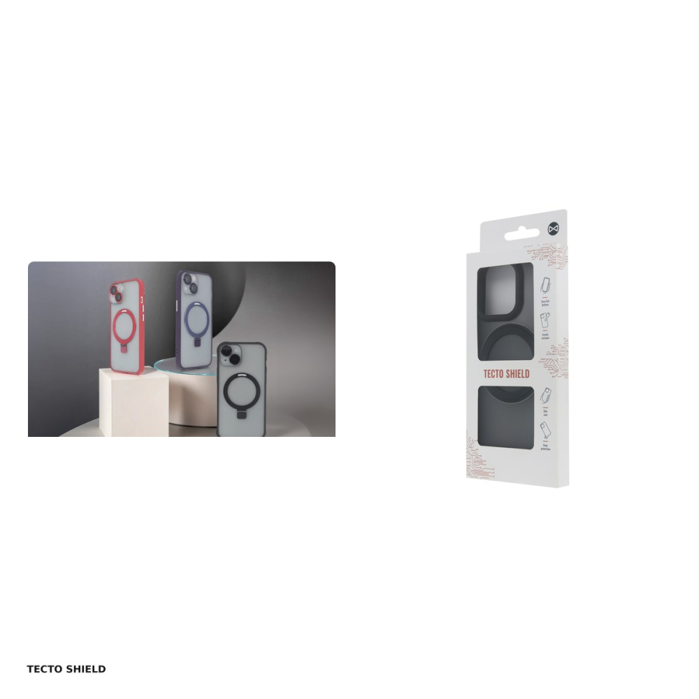 Husa Ring Secure Mag pentru Apple iPhone 15, Carcasa, Mov [5]