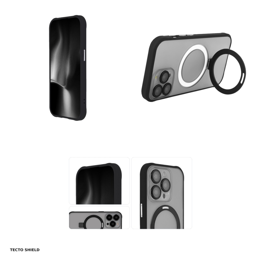 Husa Ring Secure Mag pentru Apple iPhone 15 Plus, Carcasa, Negru [4]