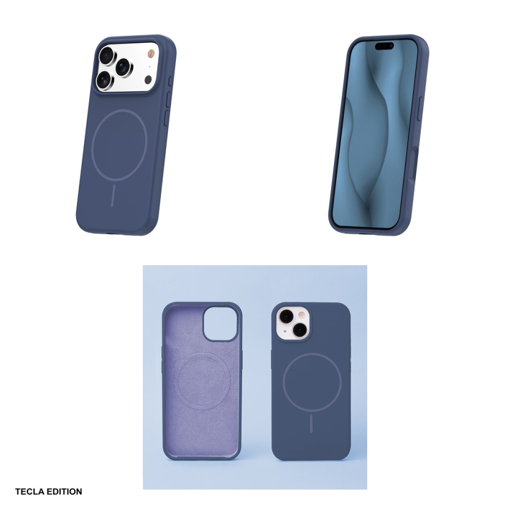 Husa Silicone Thin Mag pentru Apple iPhone 17 Pro, Carcasa magnetica, Albastru [4]
