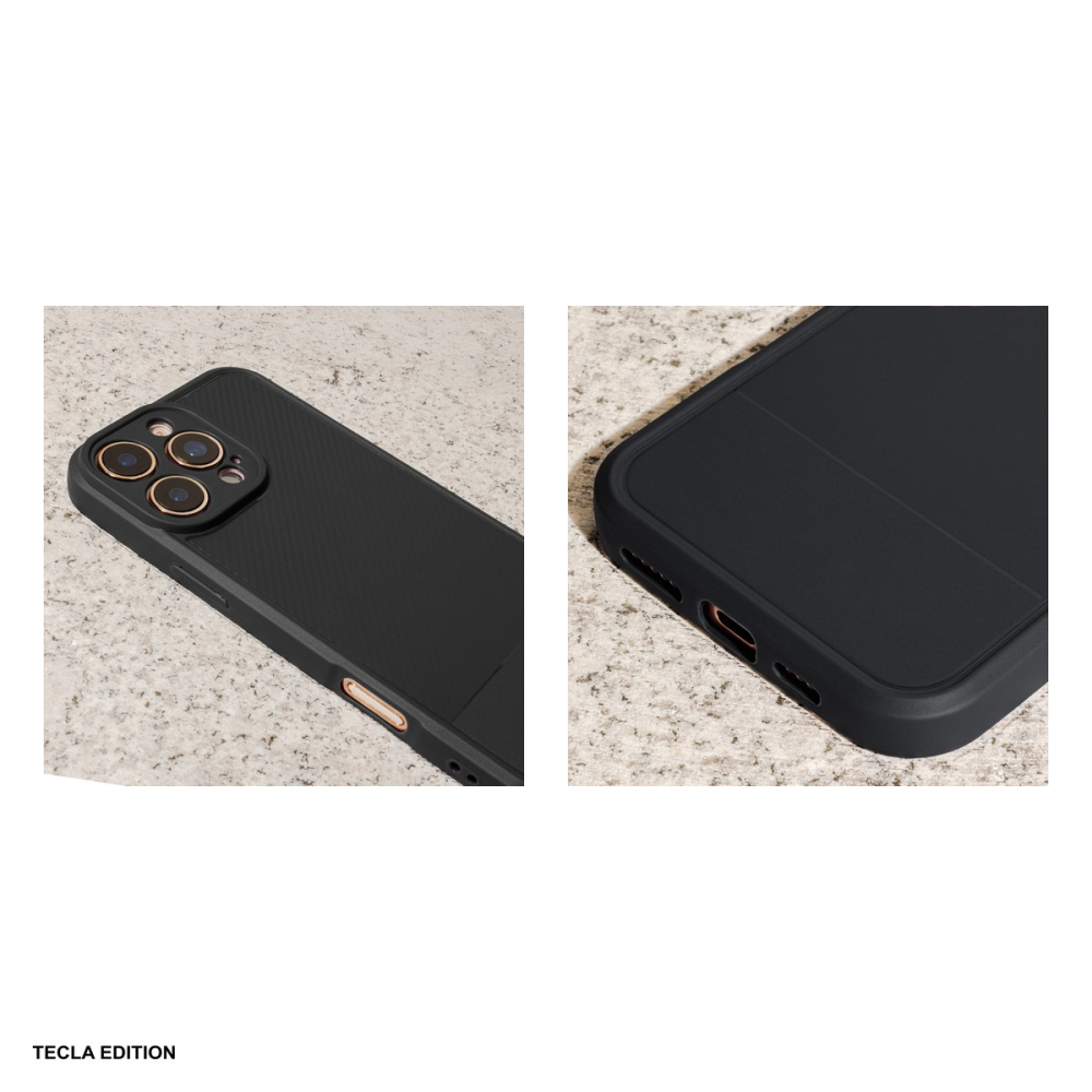 Husa Simple Carbon pentru Apple iPhone 14, Carcasa, Negru [5]